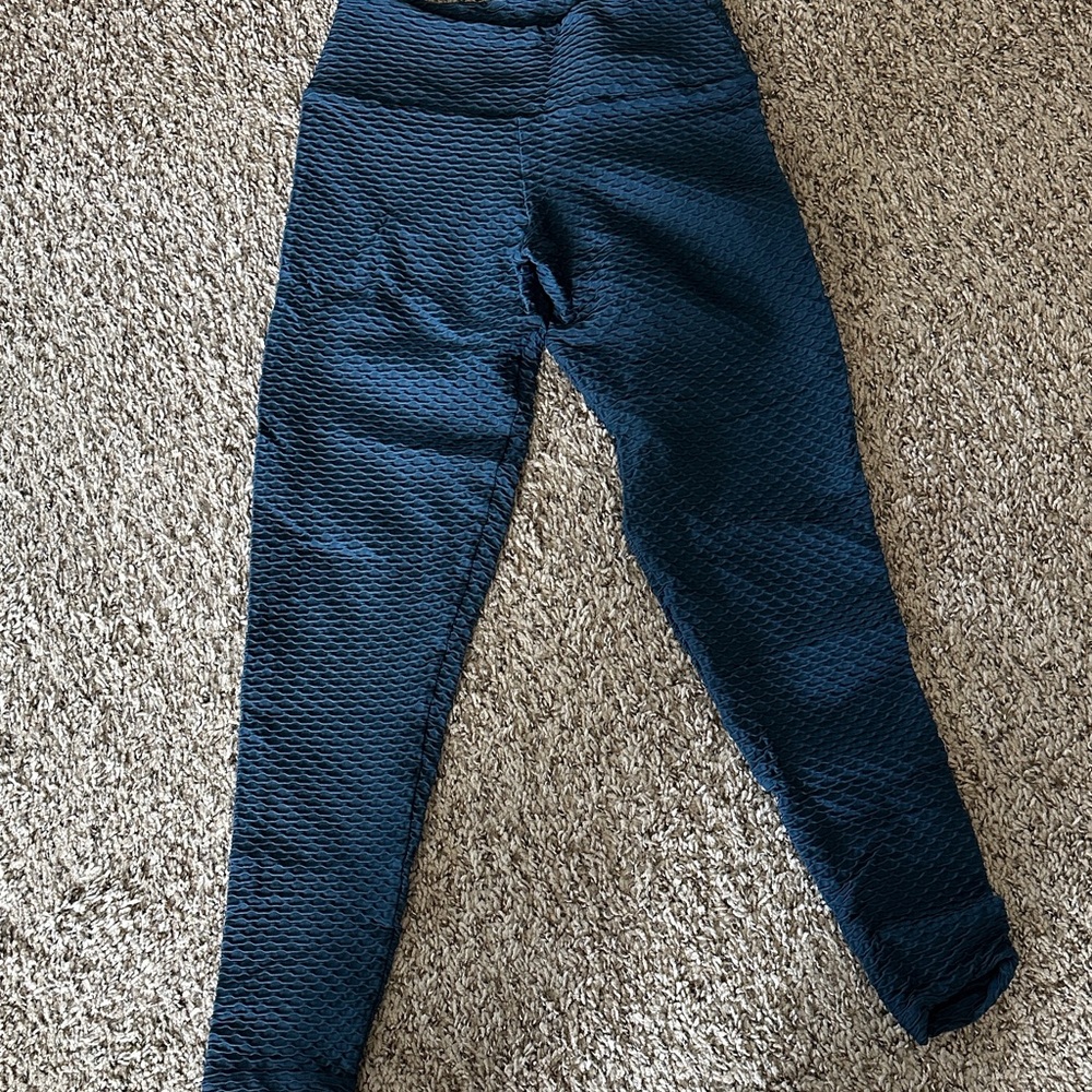 Booty by Brabants Kids Textured Blue Leggings